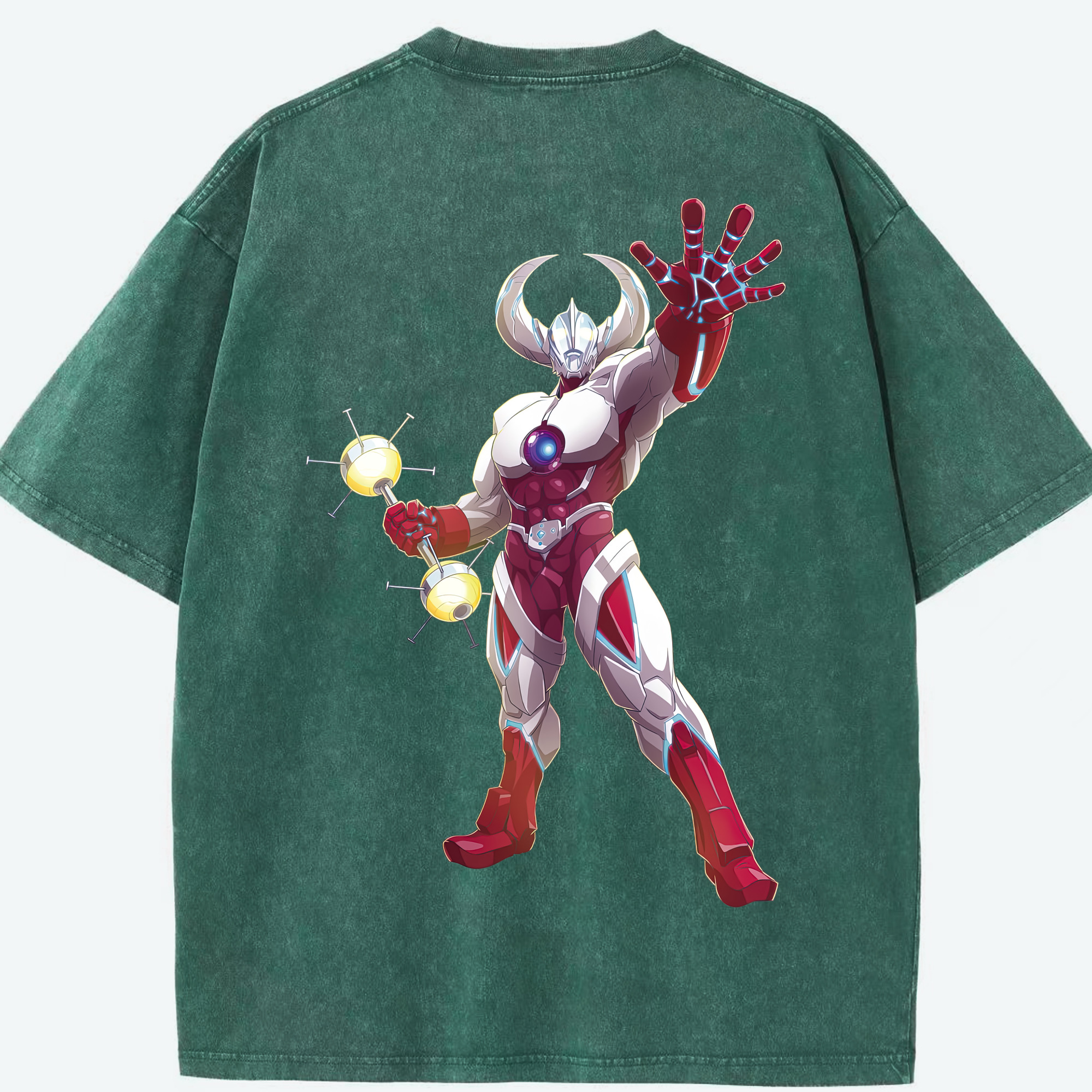 （画像用） ウルトラマン Ultraman 綿100% ヴィンテージ風 半袖Tシャツ（背面プリント）